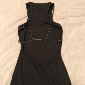 Edgy backless dress